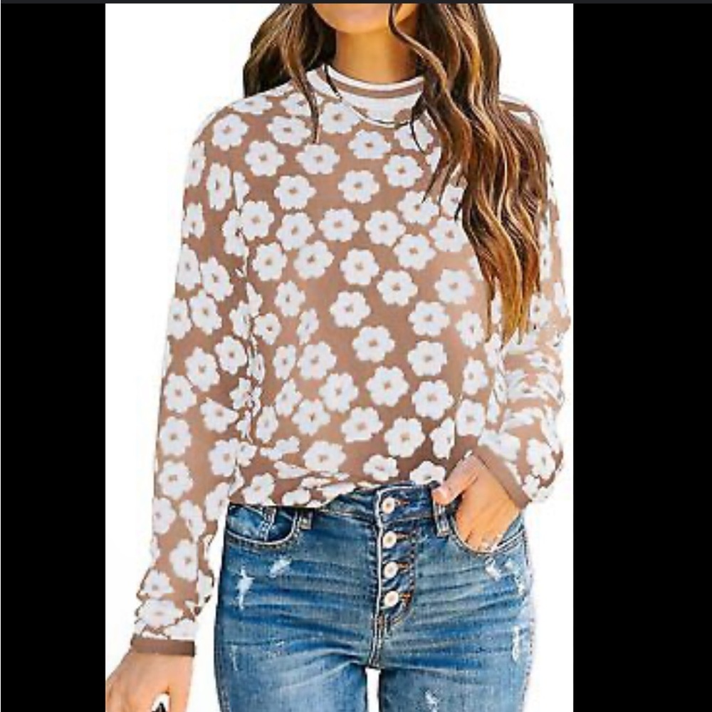 Pretty garden size‎ medium women’s sweater